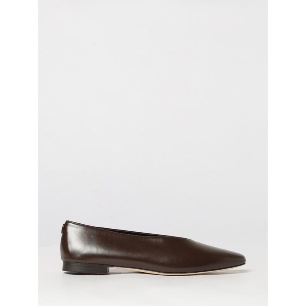Margot Smooth Leather Ballerina Flats Jimmy Choo With Rear Monogram
